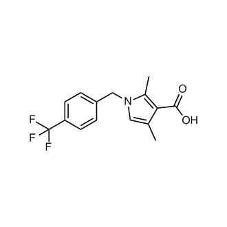 2,4-Dimethyl-1-(4-(trifluoromethyl)benzyl)-1H-pyrrole-3-carboxylic acid
