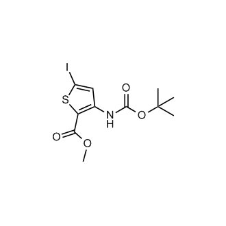 Methyl 3-((tert-butoxycarbonyl)amino)-5-iodothiophene-2-carboxylate