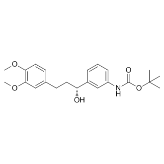 tert-Butyl (R)-(3-(3-(3,4-dimethoxyphenyl)-1-hydroxypropyl)phenyl)carbamate