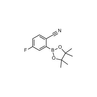 4-Fluoro-2-(4,4,5,5-tetramethyl-1,3,2-dioxaborolan-2-yl)benzonitrile