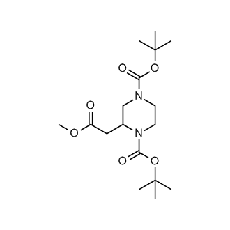 di-tert-Butyl 2-(2-methoxy-2-oxoethyl)piperazine-1,4-dicarboxylate