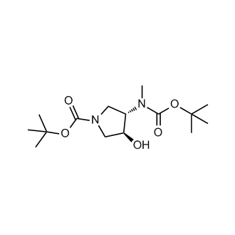 tert-Butyl (3S,4S)-3-((tert-butoxycarbonyl)(methyl)amino)-4-hydroxypyrrolidine-1-carboxylate