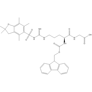 N2-(((9H-Fluoren-9-yl)methoxy)carbonyl)-Nw-((2,2,4,6,7-pentamethyl-2,3-dihydrobenzofuran-5-yl)sulfonyl)-L-arginylglycine