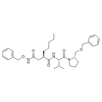 (R)-N4-(Benzyloxy)-N1-((S)-1-((S)-2-((benzyloxy)methyl)pyrrolidin-1-yl)-3-methyl-1-oxobutan-2-yl)-2-pentylsuccinamide