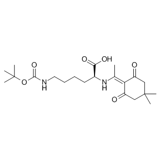 N6-(tert-Butoxycarbonyl)-N2-(1-(4,4-dimethyl-2,6-dioxocyclohexylidene)ethyl)-L-lysine
