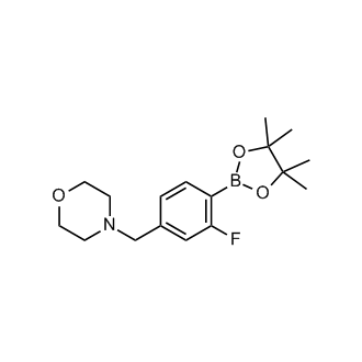 4-(3-Fluoro-4-(4,4,5,5-tetramethyl-1,3,2-dioxaborolan-2-yl)benzyl)morpholine
