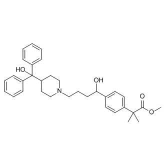 Methyl 2-(4-(1-hydroxy-4-(4-(hydroxydiphenylmethyl)piperidin-1-yl)butyl)phenyl)-2-methylpropanoate