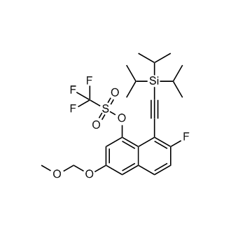 7-Fluoro-3-(methoxymethoxy)-8-((triisopropylsilyl)ethynyl)naphthalen-1-yl trifluoromethanesulfonate