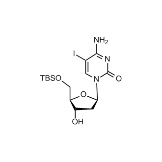 4-Amino-1-((2R,4S,5R)-5-(((tert-butyldimethylsilyl)oxy)methyl)-4-hydroxytetrahydrofuran-2-yl)-5-iodopyrimidin-2(1H)-one