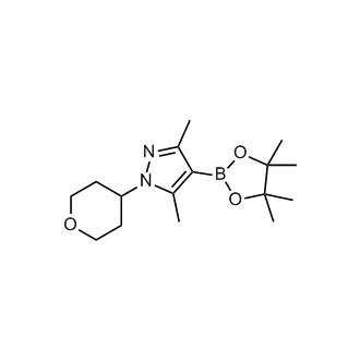 3,5-Dimethyl-1-(tetrahydro-2H-pyran-4-yl)-4-(4,4,5,5-tetramethyl-1,3,2-dioxaborolan-2-yl)-1H-pyrazole