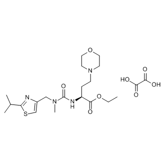 (S)-Ethyl 2-(3-((2-isopropylthiazol-4-yl)methyl)-3-methylureido)-4-morpholinobutanoate oxalate
