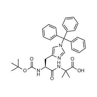(S)-2-(2-((tert-Butoxycarbonyl)amino)-3-(1-trityl-1H-imidazol-4-yl)propanamido)-2-methylpropanoic acid