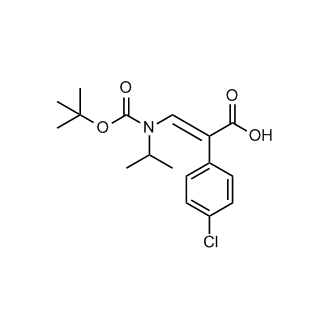 (E)-3-((tert-Butoxycarbonyl)(isopropyl)amino)-2-(4-chlorophenyl)acrylic acid