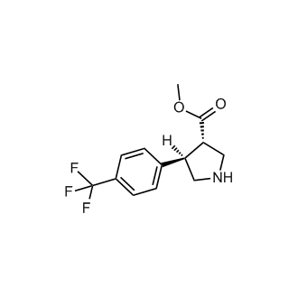 rel-Methyl(3S,4R)-4-(4-(trifluoromethyl)phenyl)pyrrolidine-3-carboxylate