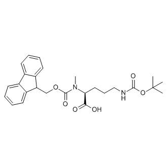 (S)-2-((((9H-Fluoren-9-yl)methoxy)carbonyl)(methyl)amino)-5-((tert-butoxycarbonyl)amino)pentanoic acid