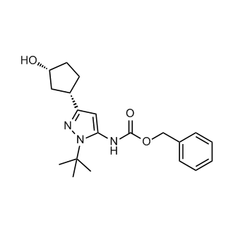 Benzyl (1-(tert-butyl)-3-((1S,3R)-3-hydroxycyclopentyl)-1H-pyrazol-5-yl)carbamate