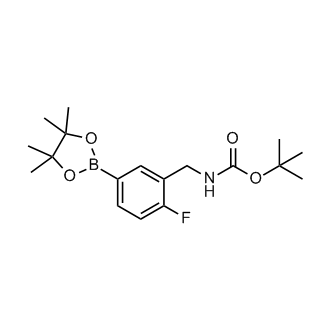 Tert-butyl (2-fluoro-5-(4,4,5,5-tetramethyl-1,3,2-dioxaborolan-2-yl)benzyl)carbamate