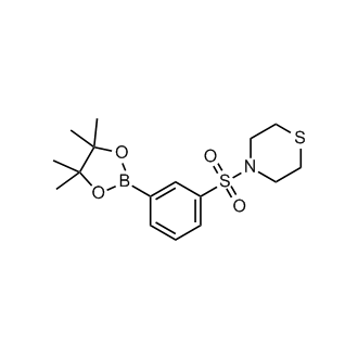 4-((3-(4,4,5,5-Tetramethyl-1,3,2-dioxaborolan-2-yl)phenyl)sulfonyl)thiomorpholine