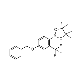 2-(4-(Benzyloxy)-2-(trifluoromethyl)phenyl)-4,4,5,5-tetramethyl-1,3,2-dioxaborolane