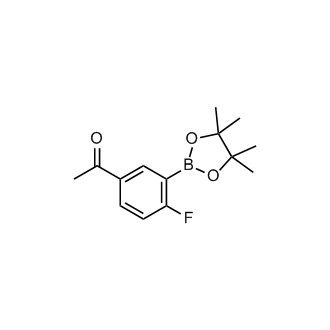 1-(4-Fluoro-3-(4,4,5,5-tetramethyl-1,3,2-dioxaborolan-2-yl)phenyl)ethan-1-one