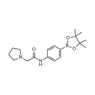 2-(Pyrrolidin-1-yl)-n-(4-(4,4,5,5-tetramethyl-1,3,2-dioxaborolan-2-yl)phenyl)acetamide