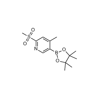 (4-Methyl-6-(methylsulfonyl)pyridin-3-yl)boronic acid pinacol ester