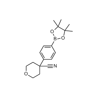 4-(4-(4,4,5,5-Tetramethyl-1,3,2-dioxaborolan-2-yl)phenyl)tetrahydro-2H-pyran-4-carbonitrile