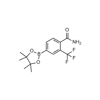4-(4,4,5,5-Tetramethyl-1,3,2-dioxaborolan-2-yl)-2-(trifluoromethyl)benzamide