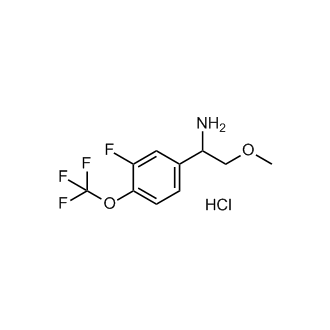 1-(3-Fluoro-4-(trifluoromethoxy)phenyl)-2-methoxyethan-1-amine hydrochloride