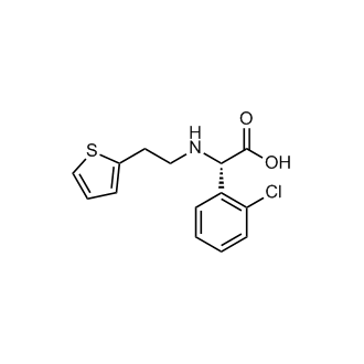 (S)-2-(2-Chlorophenyl)-2-((2-(thiophen-2-yl)ethyl)amino)acetic acid (Clopidogrel Impurity)