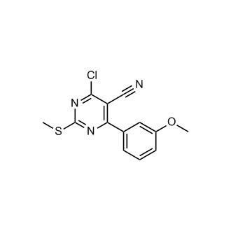 4-Chloro-6-(3-methoxyphenyl)-2-(methylthio)pyrimidine-5-carbonitrile