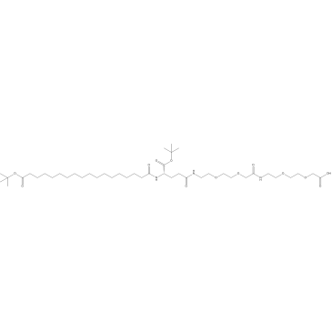 (S)-22-(tert-Butoxycarbonyl)-43,43-dimethyl-10,19,24,41-tetraoxo-3,6,12,15,42-pentaoxa-9,18,23-triazatetratetracontanoic acid