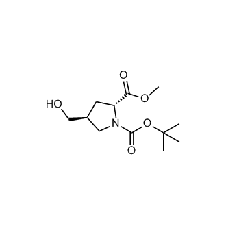 1-tert-Butyl 2-methyl (2R,4S)-4-(hydroxymethyl)pyrrolidine-1,2-dicarboxylate
