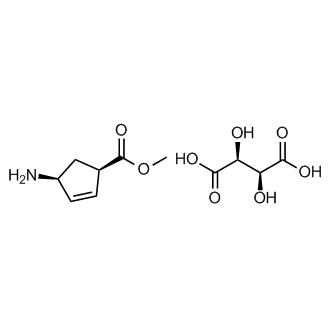 (2S,3S)-2,3-Dihydroxybutanedioic acid methyl (1R,4S)-4-aminocyclopent-2-ene-1-carboxylate