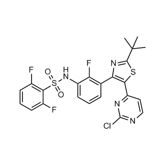 N-(3-(2-(tert-Butyl)-5-(2-chloropyrimidin-4-yl)thiazol-4-yl)-2-fluorophenyl)-2,6-difluorobenzenesulfonamide