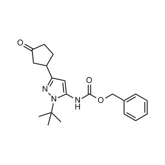 Benzyl (1-(tert-butyl)-3-(3-oxocyclopentyl)-1H-pyrazol-5-yl)carbamate