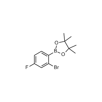 2-(2-Bromo-4-fluorophenyl)-4,4,5,5-tetramethyl-1,3,2-dioxaborolane
