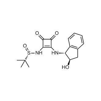 (S)-N-(2-(((1R,2R)-2-Hydroxy-2,3-dihydro-1H-inden-1-yl)amino)-3,4-dioxocyclobut-1-en-1-yl)-2-methylpropane-2-sulfinamide