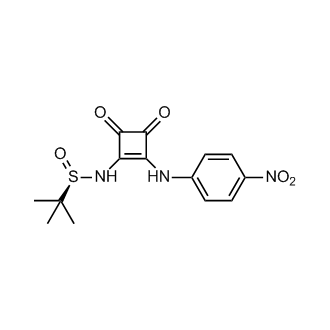 (R)-2-Methyl-N-(2-((4-nitrophenyl)amino)-3,4-dioxocyclobut-1-en-1-yl)propane-2-sulfinamide