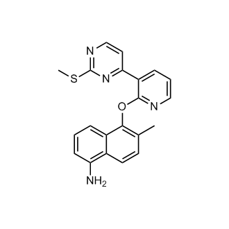 6-Methyl-5-((3-(2-(methylthio)pyrimidin-4-yl)pyridin-2-yl)oxy)naphthalen-1-amine