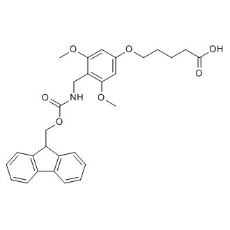 5-(4-(((((9H-Fluoren-9-yl)methoxy)carbonyl)amino)methyl)-3,5-dimethoxyphenoxy)pentanoic acid