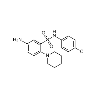5-Amino-N-(4-chlorophenyl)-2-(piperidin-1-yl)benzene-1-sulfonamide