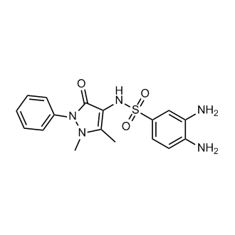 3,4-Diamino-N-(1,5-dimethyl-3-oxo-2-phenyl-2,3-dihydro-1H-pyrazol-4-yl)benzene-1-sulfonamide