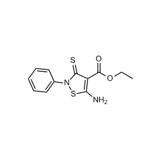 Ethyl 5-amino-2-phenyl-3-sulfanylidene-2,3-dihydro-1,2-thiazole-4-carboxylate