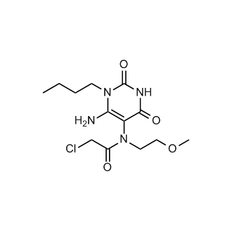 n-(6-Amino-1-butyl-2,4-dioxo-1,2,3,4-tetrahydropyrimidin-5-yl)-2-chloro-n-(2-methoxyethyl)acetamide