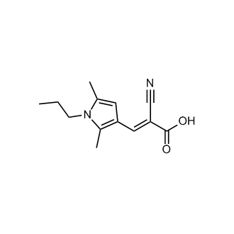 2-Cyano-3-(2,5-dimethyl-1-propyl-1h-pyrrol-3-yl)prop-2-enoic acid