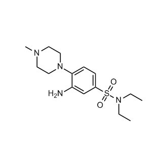 3-Amino-n,n-diethyl-4-(4-methylpiperazin-1-yl)benzene-1-sulfonamide