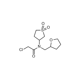 2-Chloro-N-(1,1-dioxo-1λ6-thiolan-3-yl)-N-(oxolan-2-ylmethyl)acetamide