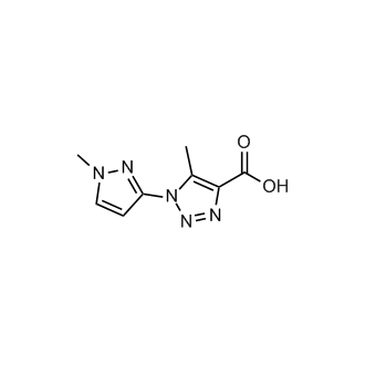 5-Methyl-1-(1-methyl-1h-pyrazol-3-yl)-1h-1,2,3-triazole-4-carboxylic acid