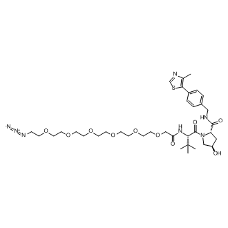 (2S,4R)-1-((S)-23-Azido-2-(tert-butyl)-4-oxo-6,9,12,15,18,21-hexaoxa-3-azatricosanoyl)-4-hydroxy-N-(4-(4-methylthiazol-5-yl)benzyl)pyrrolidine-2-carboxamide